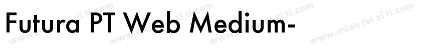 Futura PT Web Medium字体转换